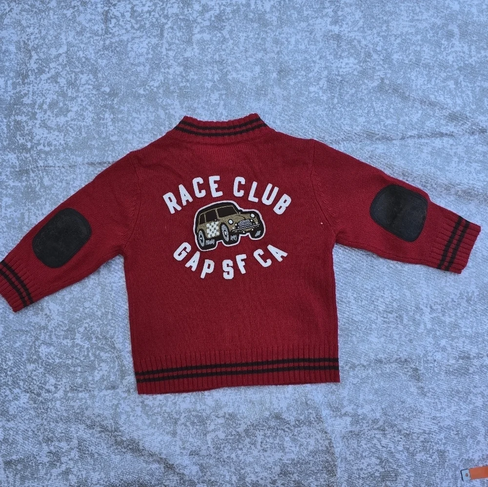 Gap Red Kids Jacket with Car Patch